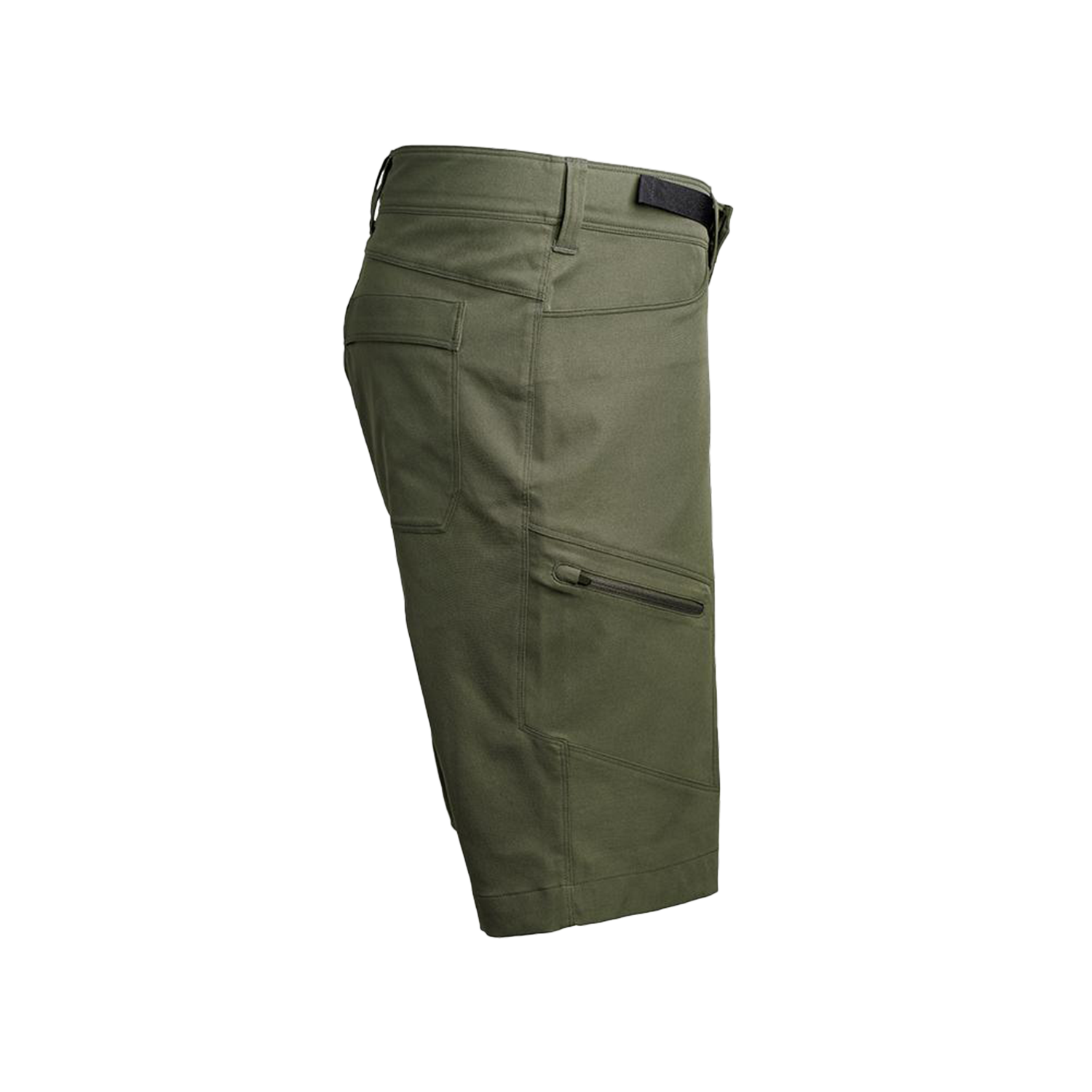 side view of men's backpacking shorts