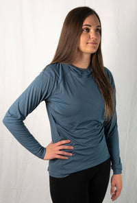 Woman wearing the Altitude Sun Hoodie