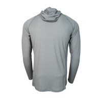 Gray Altitude Sun Hoodie rear view. Hoodie only.