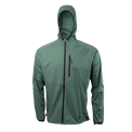 front view of windbreaker jacket for backpacking