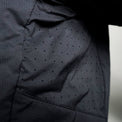 Close-up shot of the perforated underarm vents of the Ventus Active hoodie