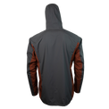 rear view of men's ultralight rain jacket