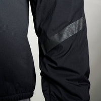 Close-up shot of the clear reflective sleeve mark on Ventus Active hoodie