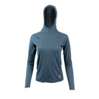 Ultralight synthetic hoodie with a hood, displaying true flat-lock seams and a minimal clean collar.