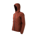 45 degree angle front right front view of the hooded jacket