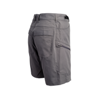 Angled rear view of women's hiking shorts